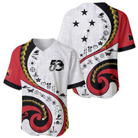 Papua New Guinea 50th Independence Anniversary Baseball Jersey Special Style White Version LT05 - Polynesian Pride