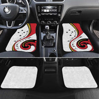Papua New Guinea 50th Independence Anniversary Car Mats Special Style White Version LT05 Set 4pcs White - Polynesian Pride