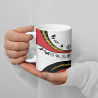 Papua New Guinea 50th Independence Anniversary Ceramic Mug Special Style White Version - Polynesian Pride