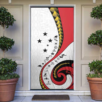 Papua New Guinea Independence Door Cover Special Style White Version LT05 White - Polynesian Pride