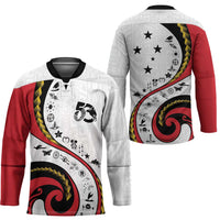 Papua New Guinea 50th Independence Anniversary Hockey Jersey Special Style White Version LT05 - Polynesian Pride