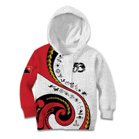 Papua New Guinea Independence Kid Hoodie Special Style White Version LT05 Hoodie White - Polynesian Pride