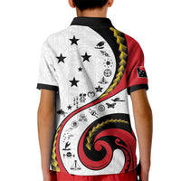 Papua New Guinea 50th Independence Anniversary Kid Polo Shirt Special Style White Version LT05 - Polynesian Pride