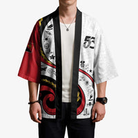 Papua New Guinea 50th Independence Anniversary Kimono Special Style White Version - Polynesian Pride