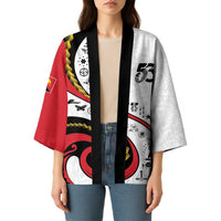 Papua New Guinea Independence Kimono Special Style White Version LT05 - Polynesian Pride
