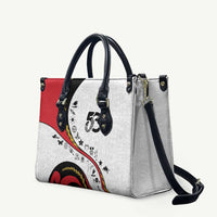 Papua New Guinea Independence Leather Bag Special Style White Version LT05 White - Polynesian Pride