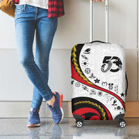 Papua New Guinea Independence Luggage Cover Special Style White Version LT05 - Polynesian Pride