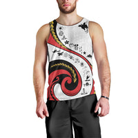 Papua New Guinea Independence Men Tank Top Special Style White Version LT05 - Polynesian Pride