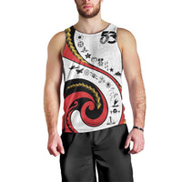 Papua New Guinea 50th Independence Anniversary Men Tank Top Special Style White Version LT05 - Polynesian Pride