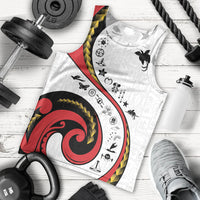 Papua New Guinea Independence Men Tank Top Special Style White Version LT05 - Polynesian Pride