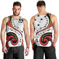 Papua New Guinea Independence Men Tank Top Special Style White Version LT05 - Polynesian Pride
