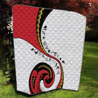 Papua New Guinea 50th Independence Anniversary Quilt Special Style White Version LT05 - Polynesian Pride
