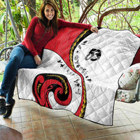 Papua New Guinea 50th Independence Anniversary Quilt Special Style White Version LT05 - Polynesian Pride