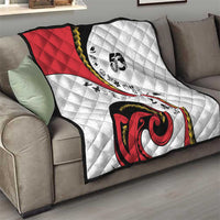 Papua New Guinea 50th Independence Anniversary Quilt Special Style White Version LT05 - Polynesian Pride