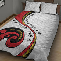 Papua New Guinea 50th Independence Anniversary Quilt Bed Set Special Style White Version LT05 - Polynesian Pride