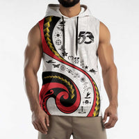 Papua New Guinea Independence Sleeveless Hoodie Special Style White Version LT05 - Polynesian Pride