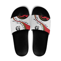 Papua New Guinea 50th Independence Anniversary Slide Sandals Special Style White Version LT05 White - Polynesian Pride
