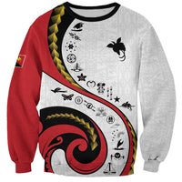 Papua New Guinea 50th Independence Anniversary Sweatshirt Special Style White Version LT05 Unisex White - Polynesian Pride