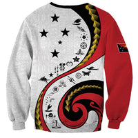 Papua New Guinea 50th Independence Anniversary Sweatshirt Special Style White Version LT05 - Polynesian Pride