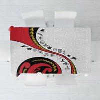Papua New Guinea 50th Independence Anniversary Tablecloth Special Style White Version LT05 White - Polynesian Pride