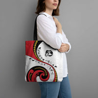 Papua New Guinea Independence Tote Bag Special Style White Version LT05 - Polynesian Pride