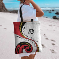 Papua New Guinea Independence Tote Bag Special Style White Version LT05 - Polynesian Pride