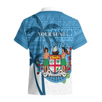 Personalized Fiji Hawaiian Shirt Coat Of Arms Tagimoucia With Fijian Tapa Pattern LT05 - Polynesian Pride