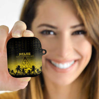 Palau Independence Day AirPods Case Palauan Tattoo Pattern LT05 Black - Polynesian Pride
