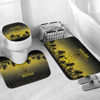 Palau Independence Day Bathroom Set Palauan Tattoo Pattern - Polynesian Pride