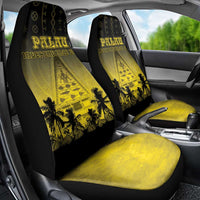 Palau Independence Day Car Seat Cover Palauan Tattoo Pattern - Polynesian Pride