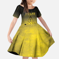 Personalised Palau Independence Day Family Matching Puletasi and Hawaiian Shirt Palauan Tattoo Pattern - Polynesian Pride