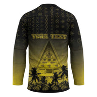 Personalised Palau Independence Day Hockey Jersey Palauan Tattoo Pattern LT05 - Polynesian Pride