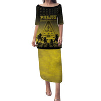 Personalised Palau Independence Day Puletasi Palauan Tattoo Pattern - Polynesian Pride