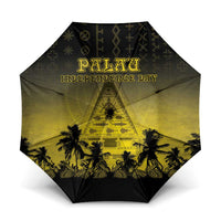 Palau Independence Day Umbrella Palauan Tattoo Pattern - Polynesian Pride