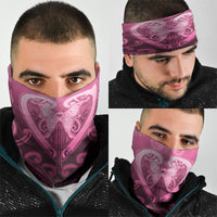 Aotearoa Breast Cancer Neck Gaiter Maori Tribal Pattern LT05 - Polynesian Pride