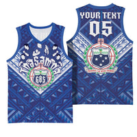 Toa Samoa Rugby Custom Basketball Jersey Samoan Pride With Tribal Pattern - Polynesian Pride