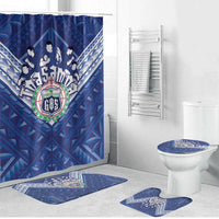 Toa Samoa Rugby Bathroom Set Samoan Pride With Tribal Pattern - Polynesian Pride