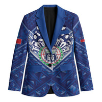 Toa Samoa Rugby Custom Blazer Samoan Pride With Tribal Pattern - Polynesian Pride