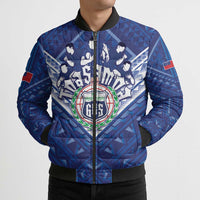 Toa Samoa Rugby Custom Bomber Puffer Jacket Samoan Pride With Tribal Pattern - Polynesian Pride