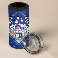 Toa Samoa Rugby Custom 4 in 1 Can Cooler Tumbler Samoan Pride With Tribal Pattern - Polynesian Pride