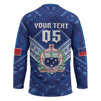 Toa Samoa Rugby Custom Hockey Jersey Samoan Pride With Tribal Pattern LT05 - Polynesian Pride