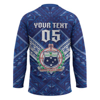 Toa Samoa Rugby Custom Hockey Jersey Samoan Pride With Tribal Pattern - Polynesian Pride