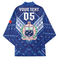 Toa Samoa Rugby Custom Kimono Samoan Pride With Tribal Pattern - Polynesian Pride