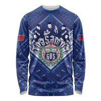 Toa Samoa Rugby Custom Long Sleeve Shirt Samoan Pride With Tribal Pattern - Polynesian Pride