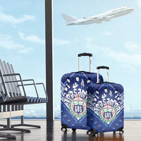 Toa Samoa Rugby Luggage Cover Samoan Pride With Tribal Pattern - Polynesian Pride