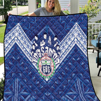Toa Samoa Rugby Quilt Samoan Pride With Tribal Pattern - Polynesian Pride