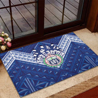 Toa Samoa Rugby Rubber Doormat Samoan Pride With Tribal Pattern - Polynesian Pride