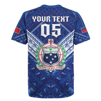 Toa Samoa Rugby Custom Rugby Jersey Samoan Pride With Tribal Pattern - Polynesian Pride