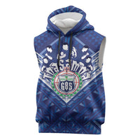 Toa Samoa Rugby Custom Sleeveless Hoodie Samoan Pride With Tribal Pattern - Polynesian Pride
