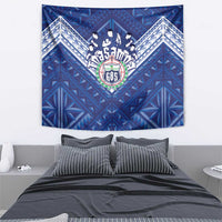 Toa Samoa Rugby Tapestry Samoan Pride With Tribal Pattern - Polynesian Pride